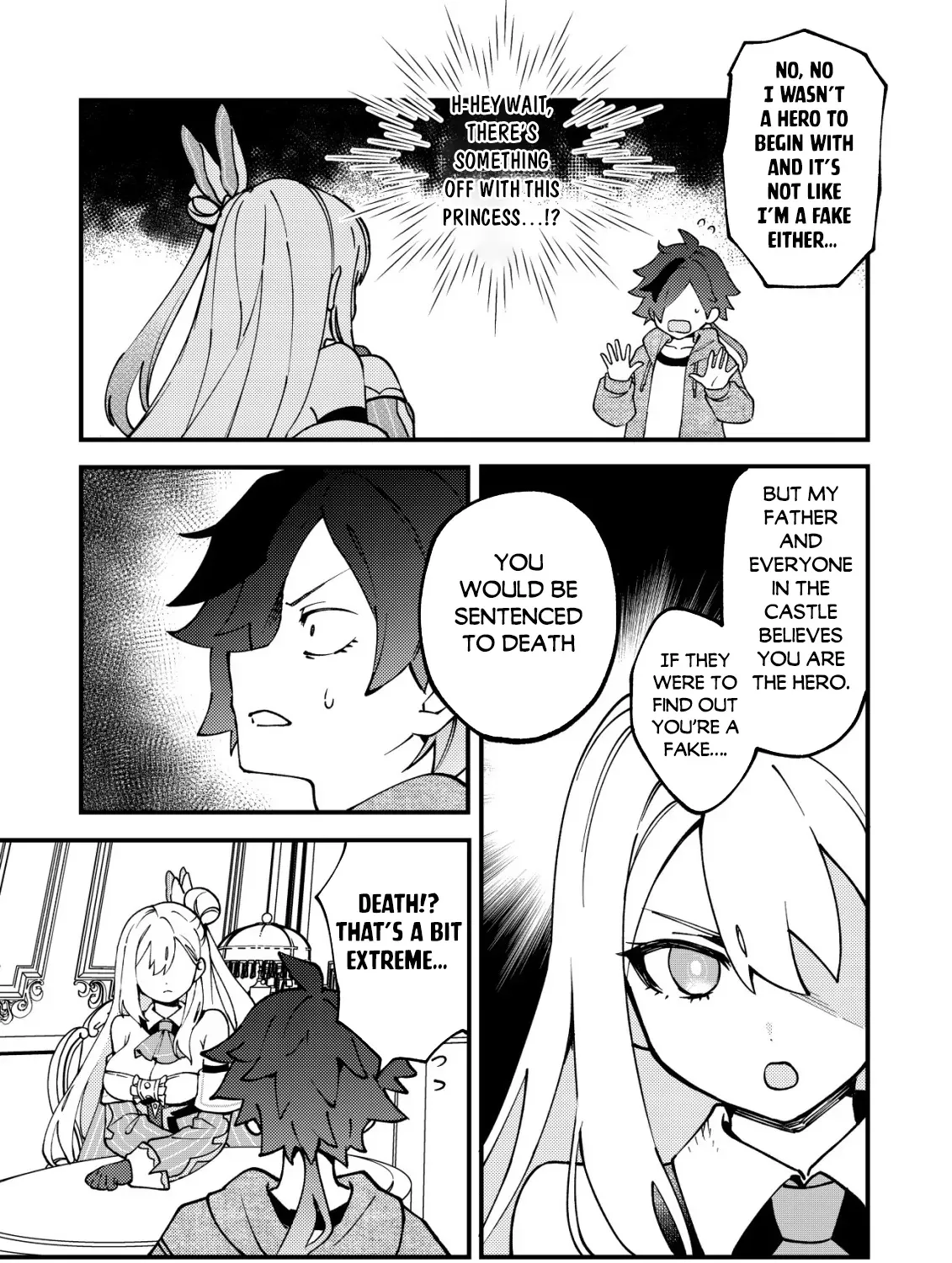 Tsuuhan de Katta Youtou ga Gachi datta: Tameshigiri Shitara Kuukan ga Sakete Isekai ni Tobasareta Ageku, Densetsu no Yuusha da to Kanchigai Sarete Komatteimasu Chapter 1 page 58 - 