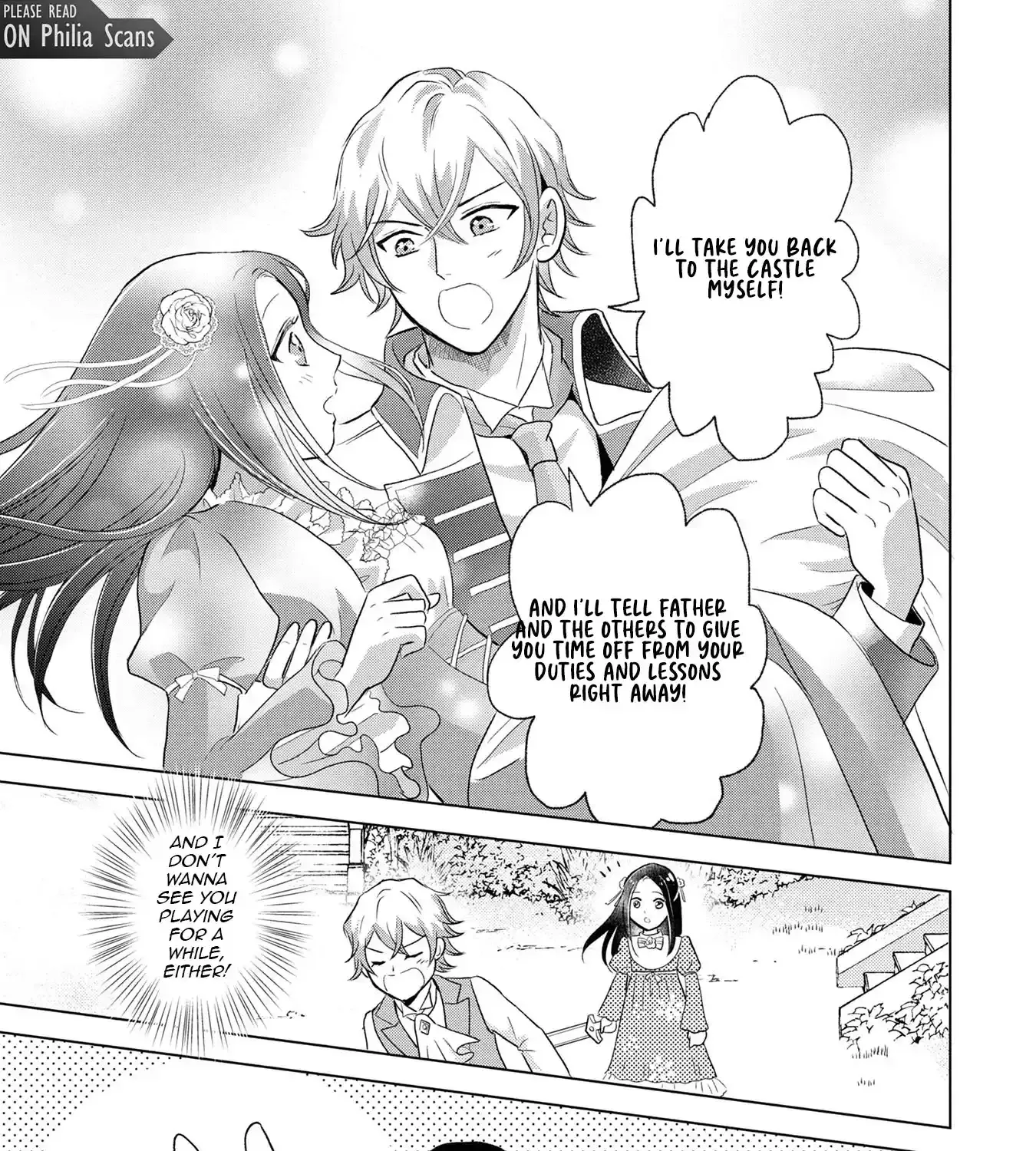 Uchi no Outaishi Denka wa Kyou mo Gu Kawaii ~Konyaku Haki desu no? Mochiron Kyakkashimasu keredo, Riyuu wa Kiite Sashiagemasu wa~ Chapter 1 page 77 - 