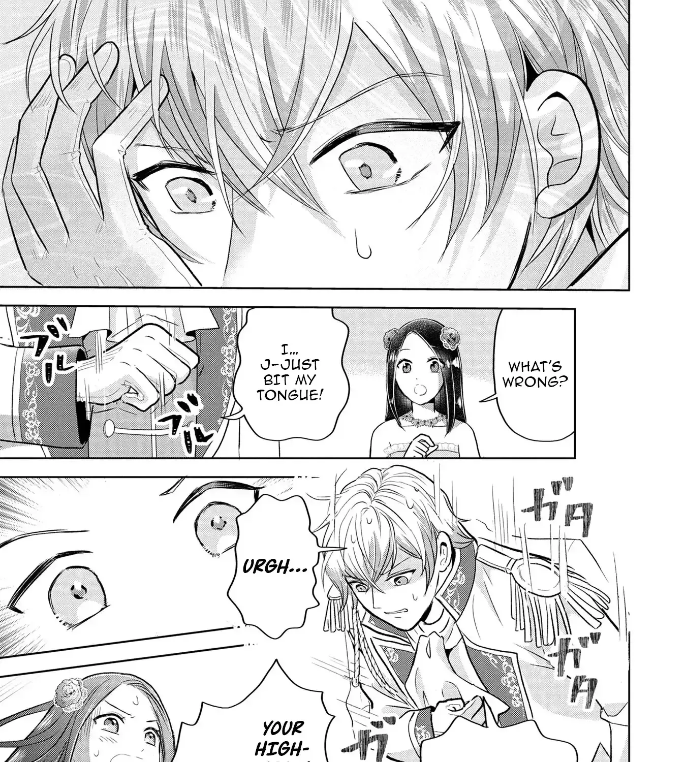 Uchi no Outaishi Denka wa Kyou mo Gu Kawaii ~Konyaku Haki desu no? Mochiron Kyakkashimasu keredo, Riyuu wa Kiite Sashiagemasu wa~ Chapter 3 page 34 - 