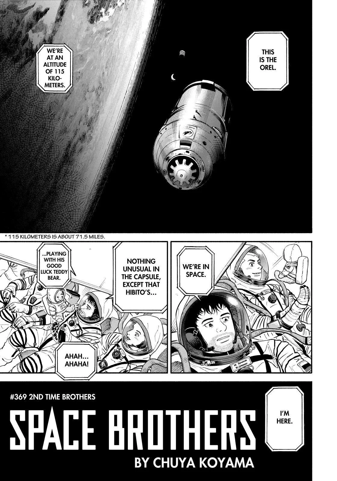 Uchuu Kyoudai Chapter 369 page 1 - 