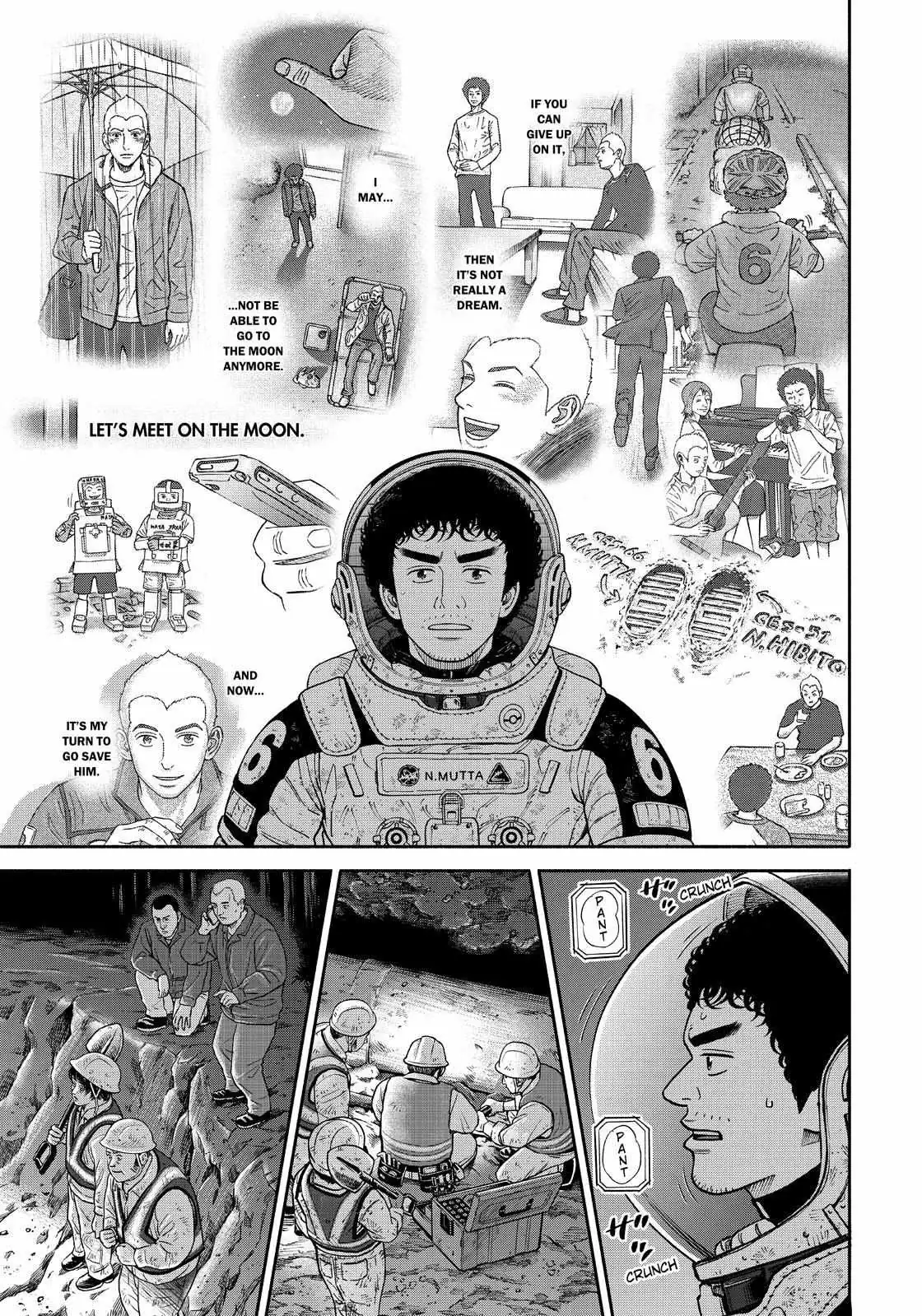Uchuu Kyoudai Chapter 375 page 17 - 