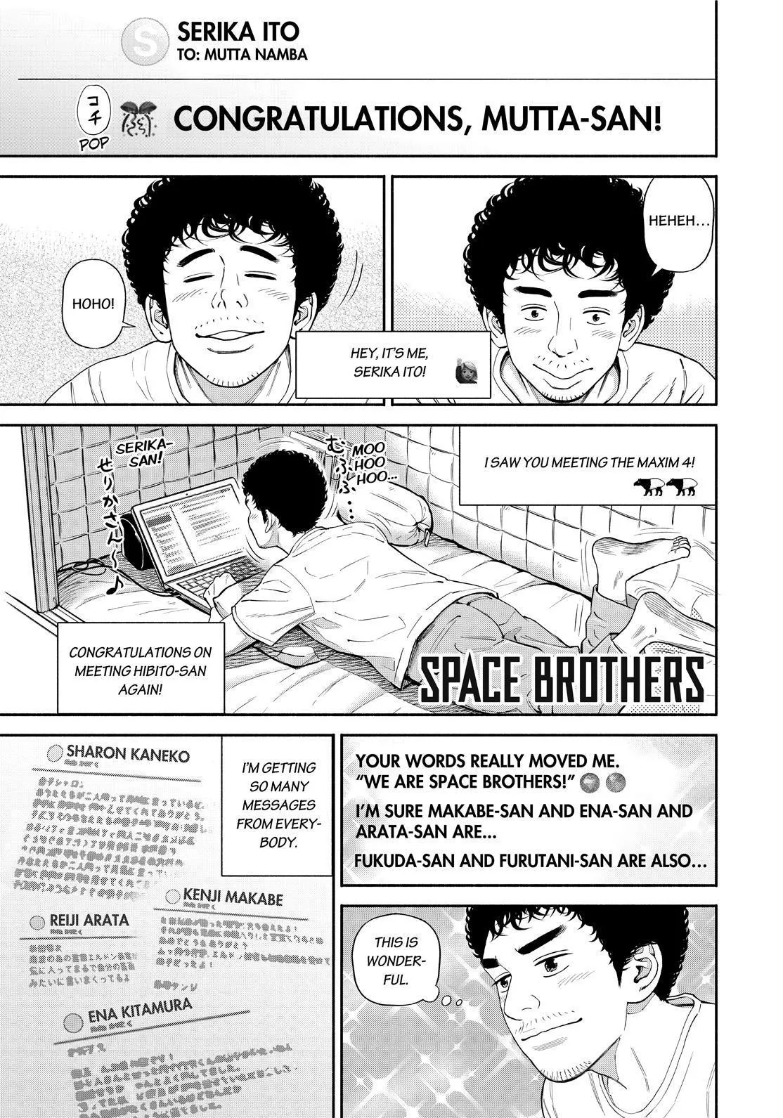 Uchuu Kyoudai Chapter 380 page 1 - 