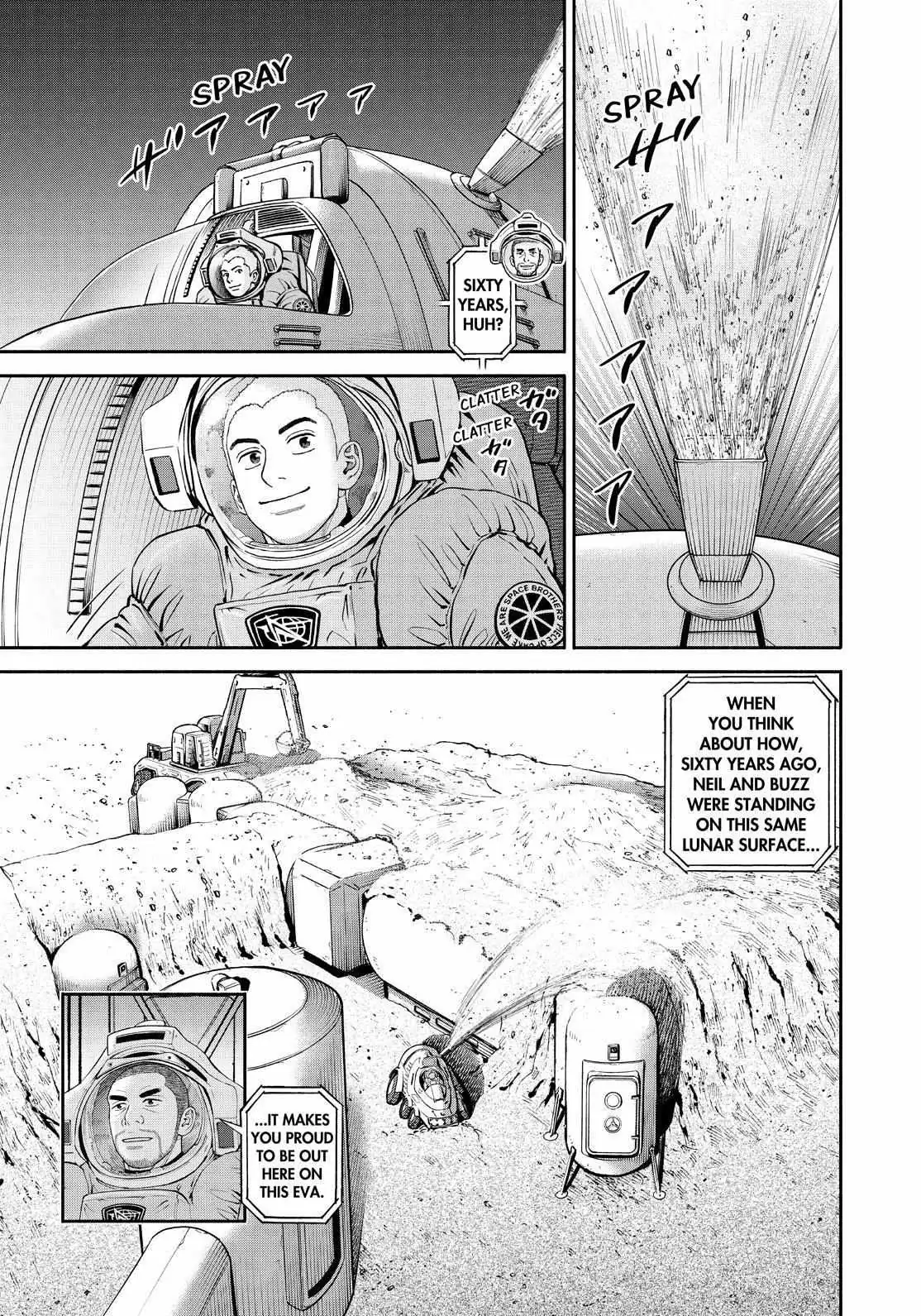 Uchuu Kyoudai Chapter 382 page 17 - 
