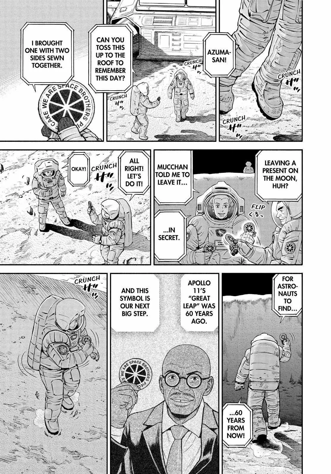 Uchuu Kyoudai Chapter 382 page 19 - 