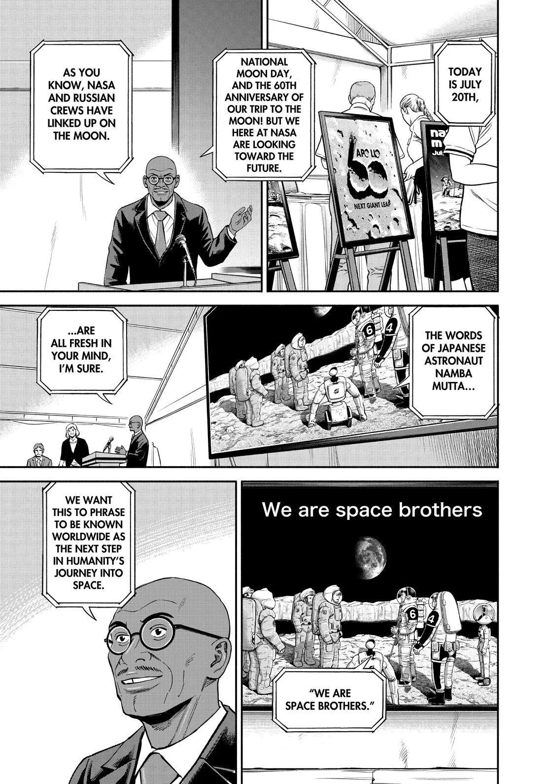 Uchuu Kyoudai Chapter 382 page 9 - 