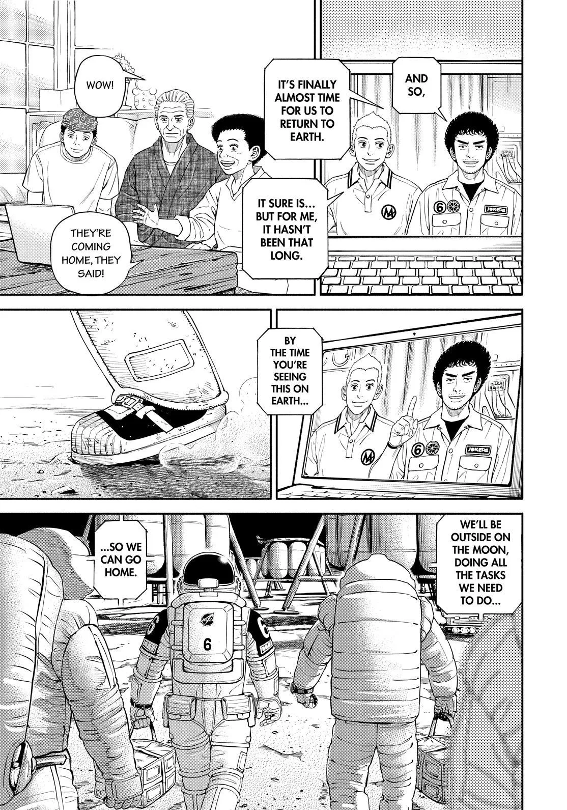 Uchuu Kyoudai Chapter 388 page 17 - 