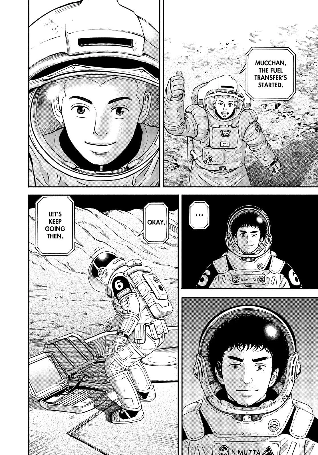 Uchuu Kyoudai Chapter 389 page 18 - 