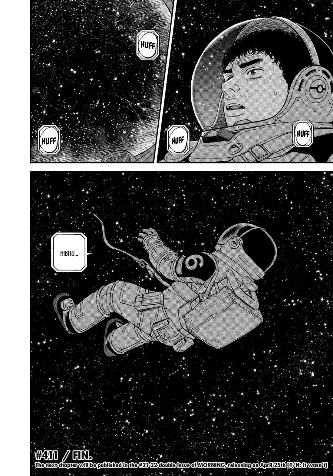 Uchuu Kyoudai Chapter 411 page 20 - 