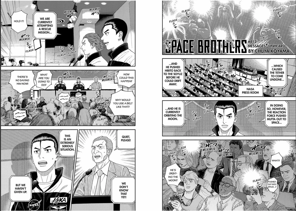 Uchuu Kyoudai Chapter 412 page 2 - 