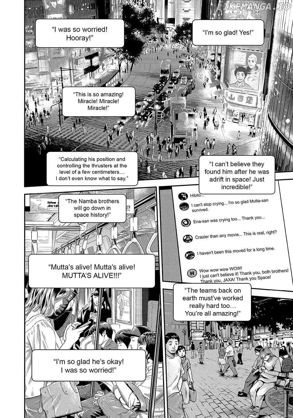 Uchuu Kyoudai Chapter 424 page 14 - 