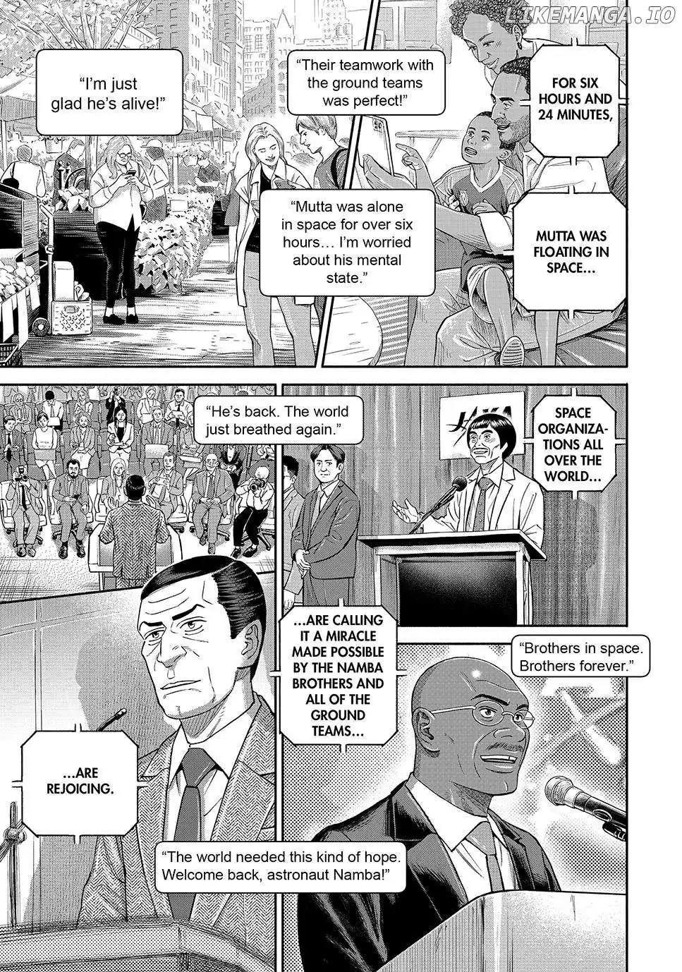 Uchuu Kyoudai Chapter 424 page 17 - 