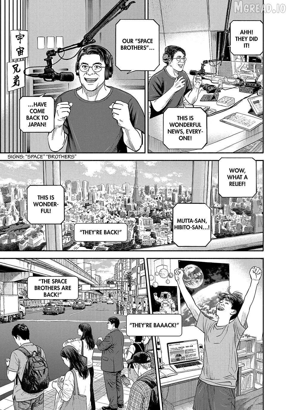 Uchuu Kyoudai Chapter 430 page 1 - 