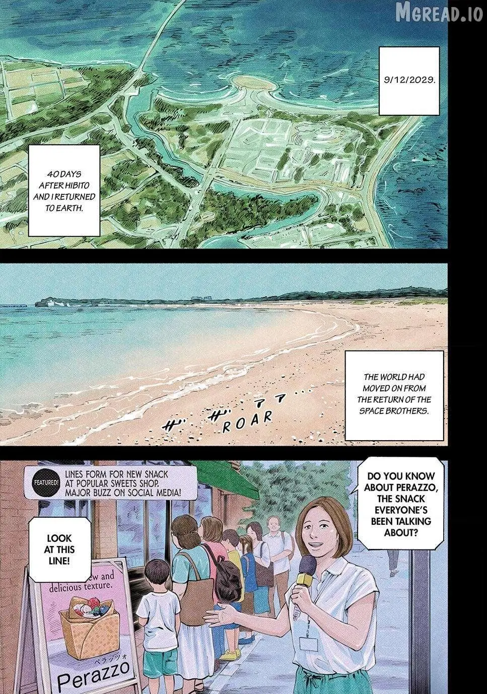 Uchuu Kyoudai Chapter 432 page 1 - 