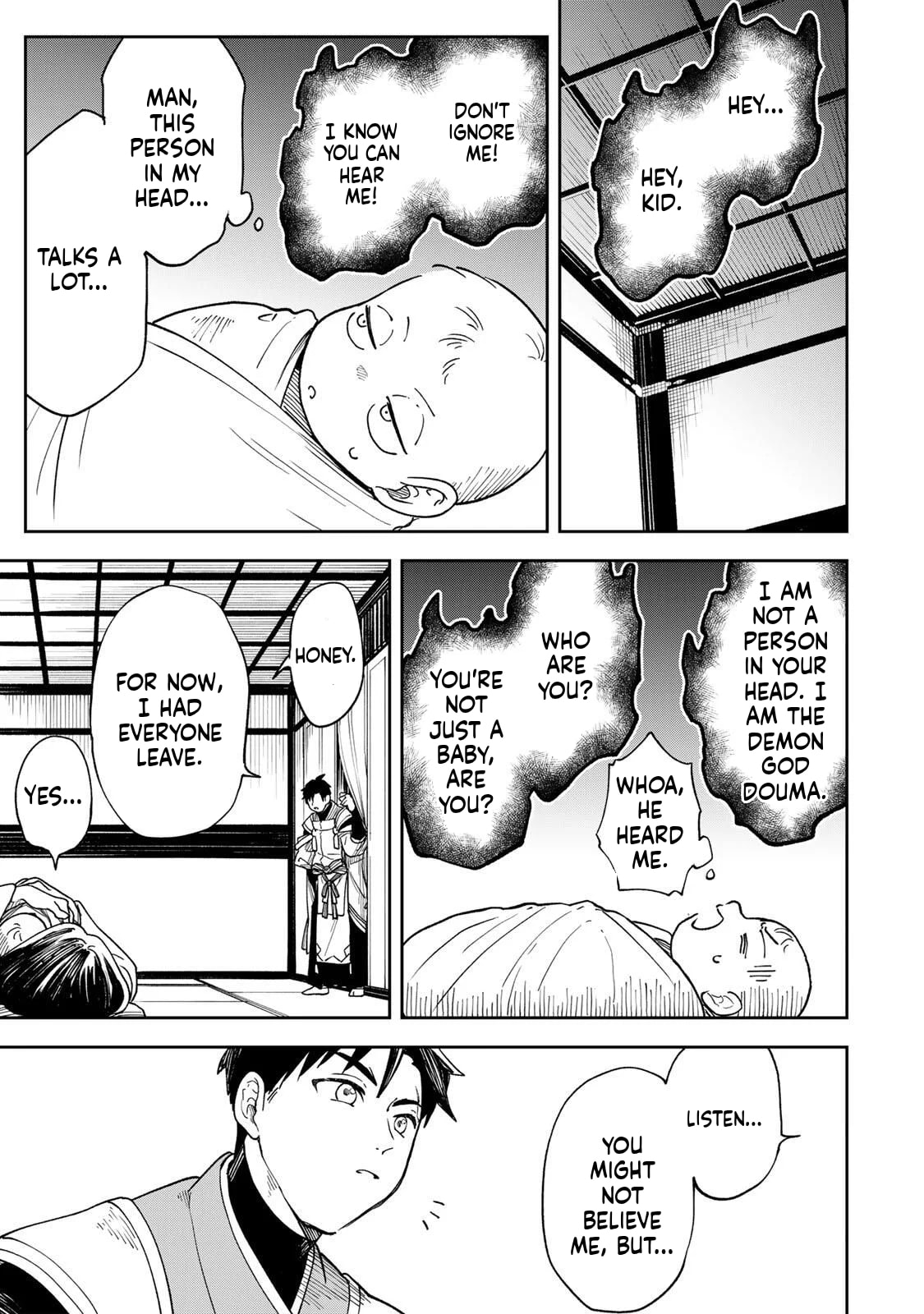 Umareta Chokugo Kara Saikyou Akuryou to Nounai Batoru Shitetara Maryokuryou ga Sokutei Kanouiki wo Koetemashita ~Akutsuki no Ko no Kenkyo na Hadou~ Chapter 1 page 28 - 