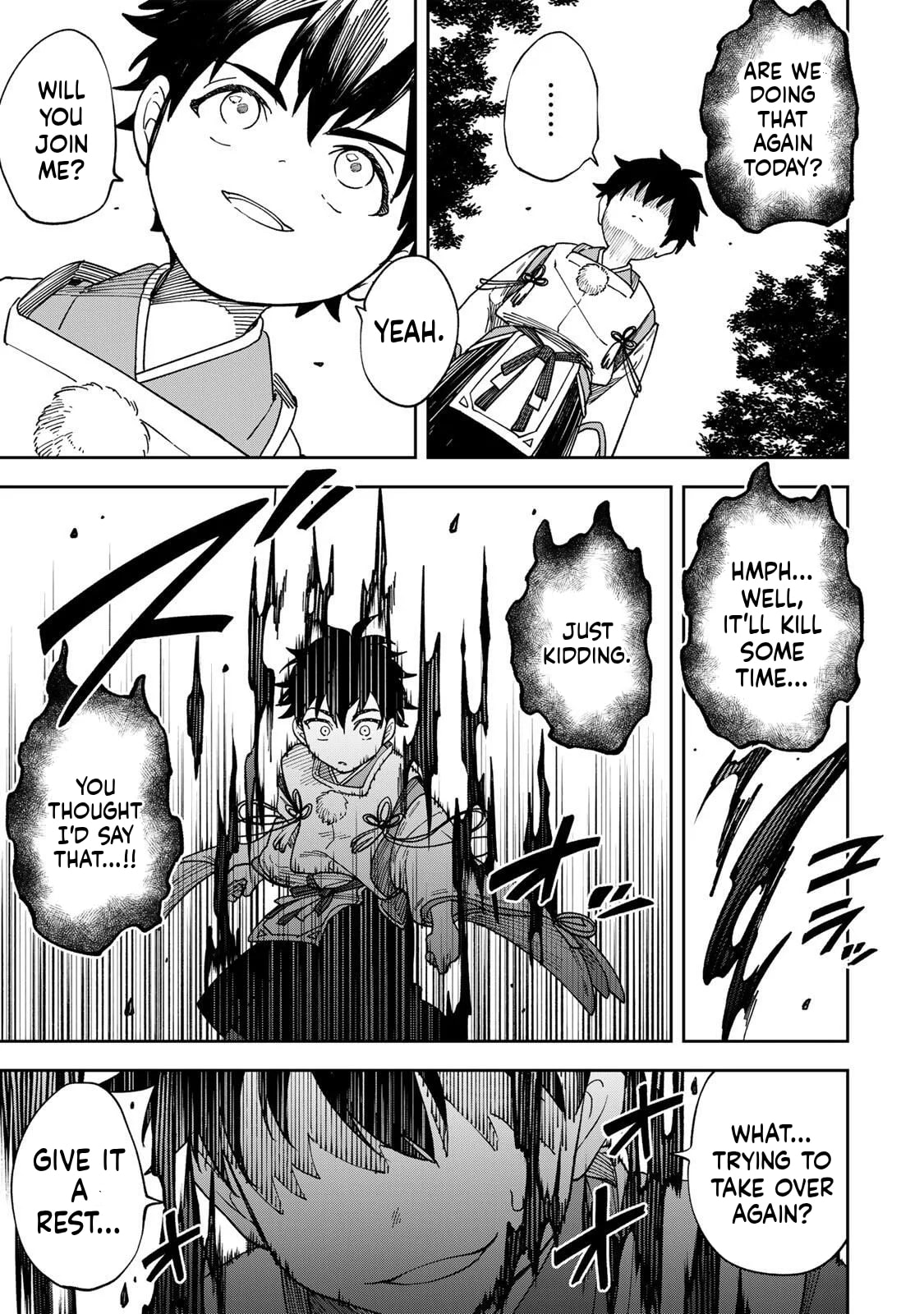 Umareta Chokugo Kara Saikyou Akuryou to Nounai Batoru Shitetara Maryokuryou ga Sokutei Kanouiki wo Koetemashita ~Akutsuki no Ko no Kenkyo na Hadou~ Chapter 1 page 38 - 