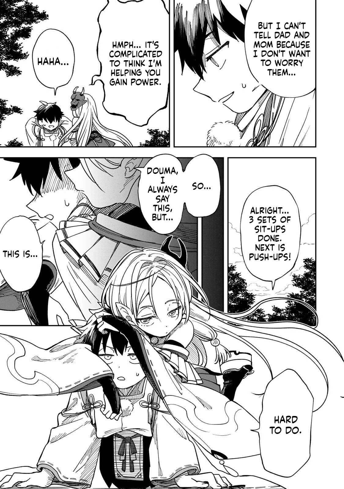Umareta Chokugo Kara Saikyou Akuryou to Nounai Batoru Shitetara Maryokuryou ga Sokutei Kanouiki wo Koetemashita ~Akutsuki no Ko no Kenkyo na Hadou~ Chapter 1 page 46 - 