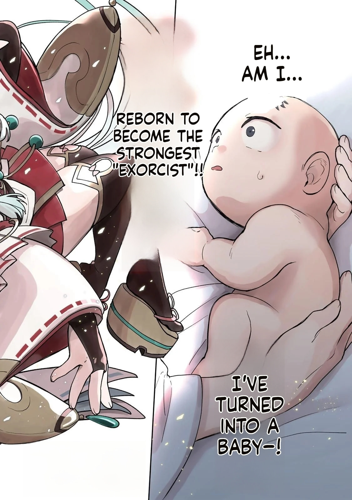 Umareta Chokugo Kara Saikyou Akuryou to Nounai Batoru Shitetara Maryokuryou ga Sokutei Kanouiki wo Koetemashita ~Akutsuki no Ko no Kenkyo na Hadou~ Chapter 1 page 7 - 