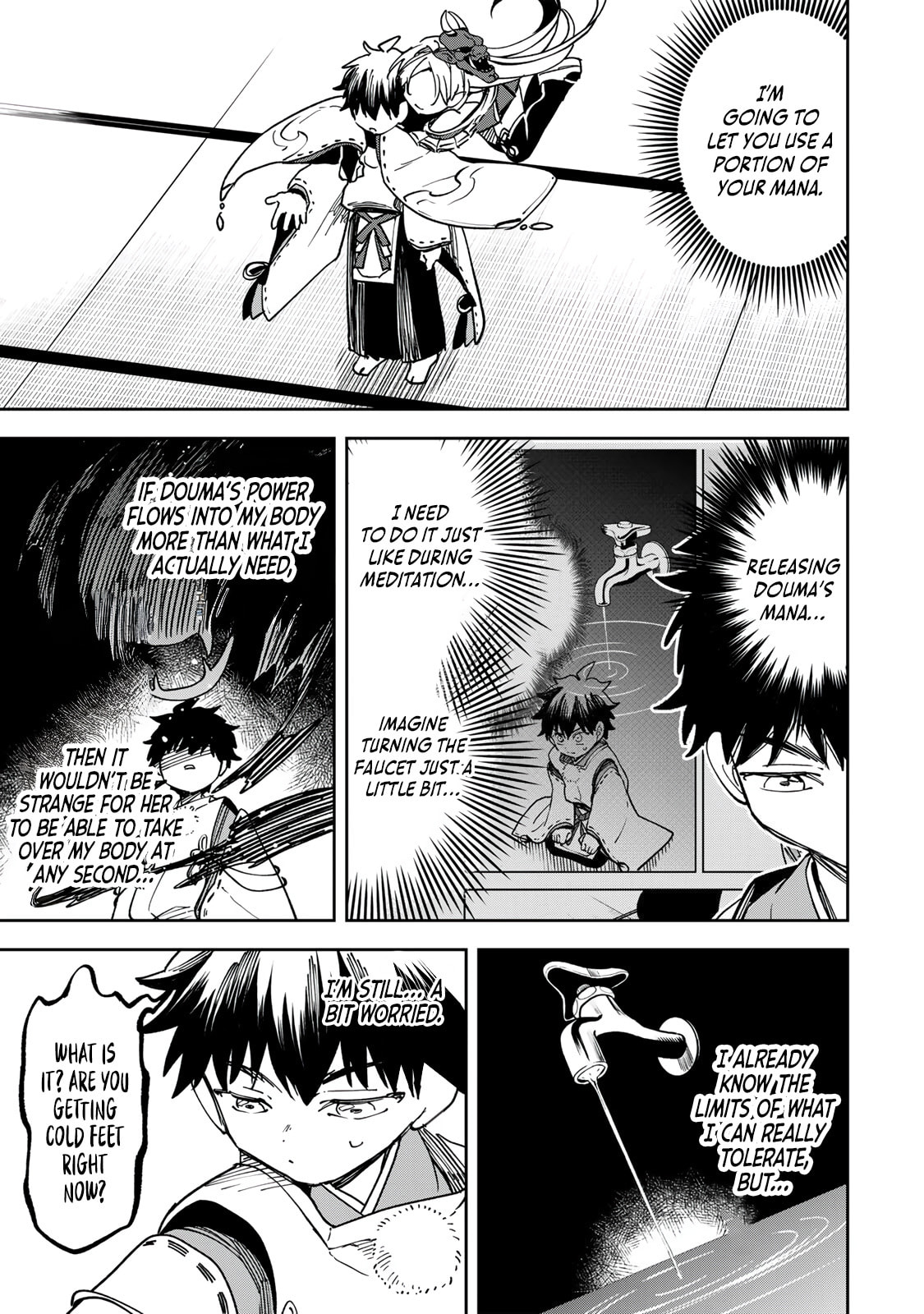 Umareta Chokugo Kara Saikyou Akuryou to Nounai Batoru Shitetara Maryokuryou ga Sokutei Kanouiki wo Koetemashita ~Akutsuki no Ko no Kenkyo na Hadou~ Chapter 10 page 4 - 