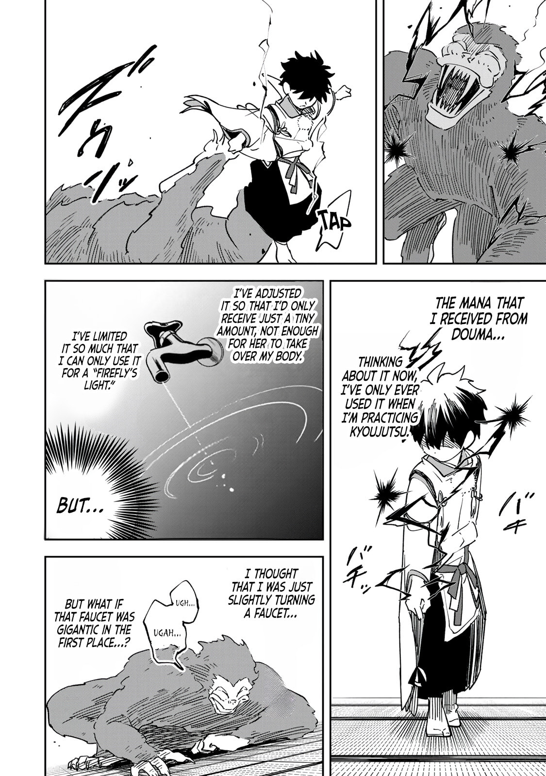 Umareta Chokugo Kara Saikyou Akuryou to Nounai Batoru Shitetara Maryokuryou ga Sokutei Kanouiki wo Koetemashita ~Akutsuki no Ko no Kenkyo na Hadou~ Chapter 16 page 21 - 