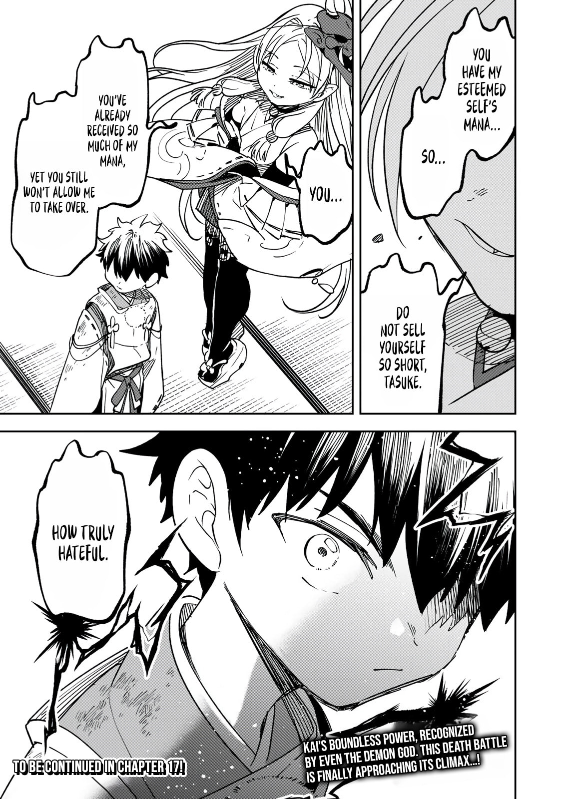 Umareta Chokugo Kara Saikyou Akuryou to Nounai Batoru Shitetara Maryokuryou ga Sokutei Kanouiki wo Koetemashita ~Akutsuki no Ko no Kenkyo na Hadou~ Chapter 16 page 22 - 