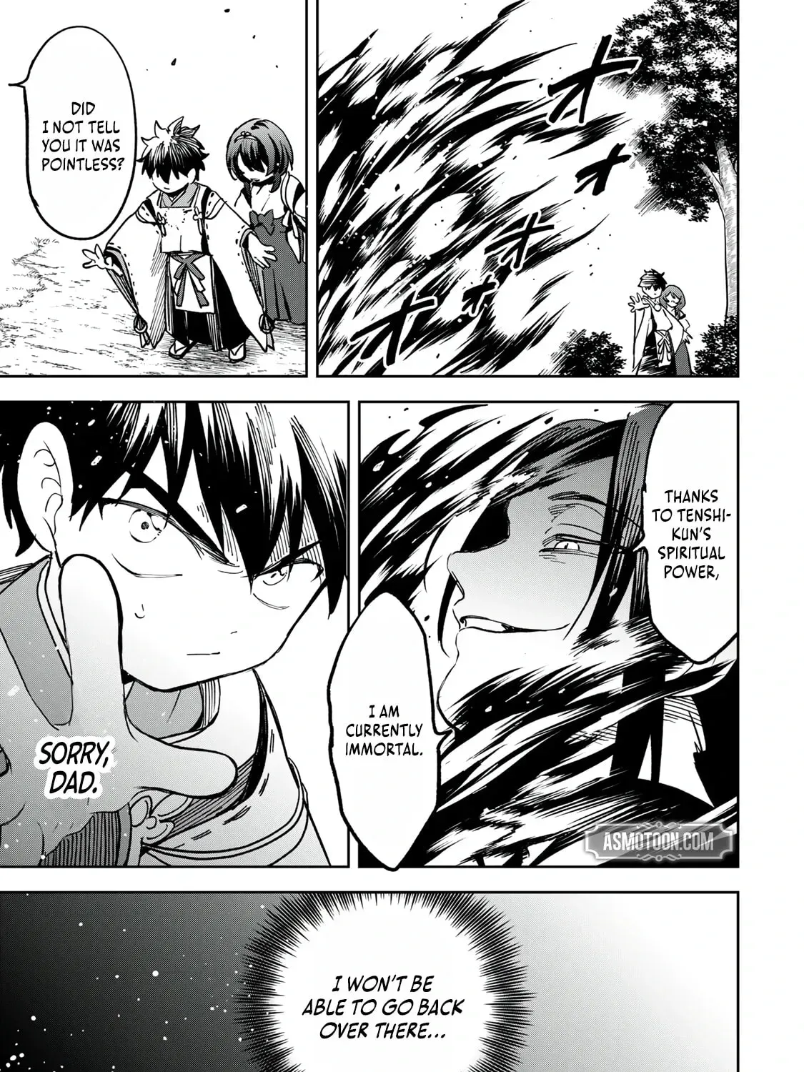 Umareta Chokugo Kara Saikyou Akuryou to Nounai Batoru Shitetara Maryokuryou ga Sokutei Kanouiki wo Koetemashita ~Akutsuki no Ko no Kenkyo na Hadou~ Chapter 24 page 18 - 