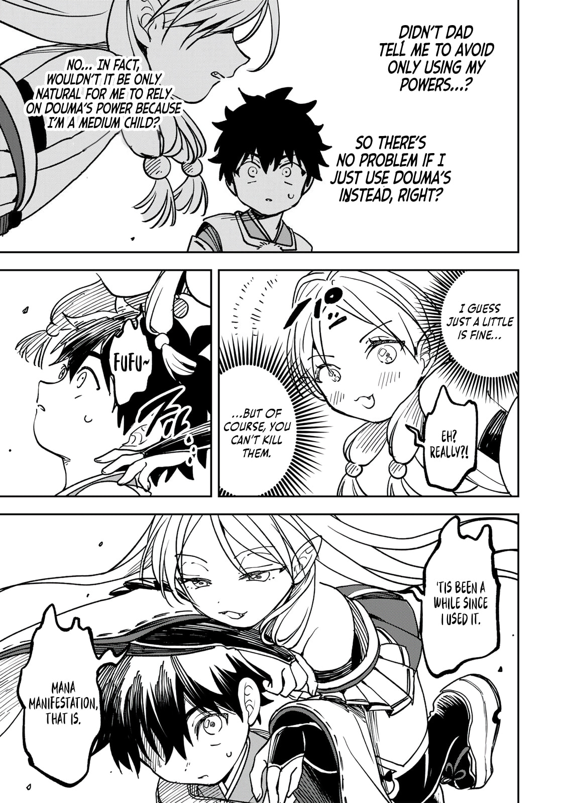 Umareta Chokugo Kara Saikyou Akuryou to Nounai Batoru Shitetara Maryokuryou ga Sokutei Kanouiki wo Koetemashita ~Akutsuki no Ko no Kenkyo na Hadou~ Chapter 7 page 12 - 