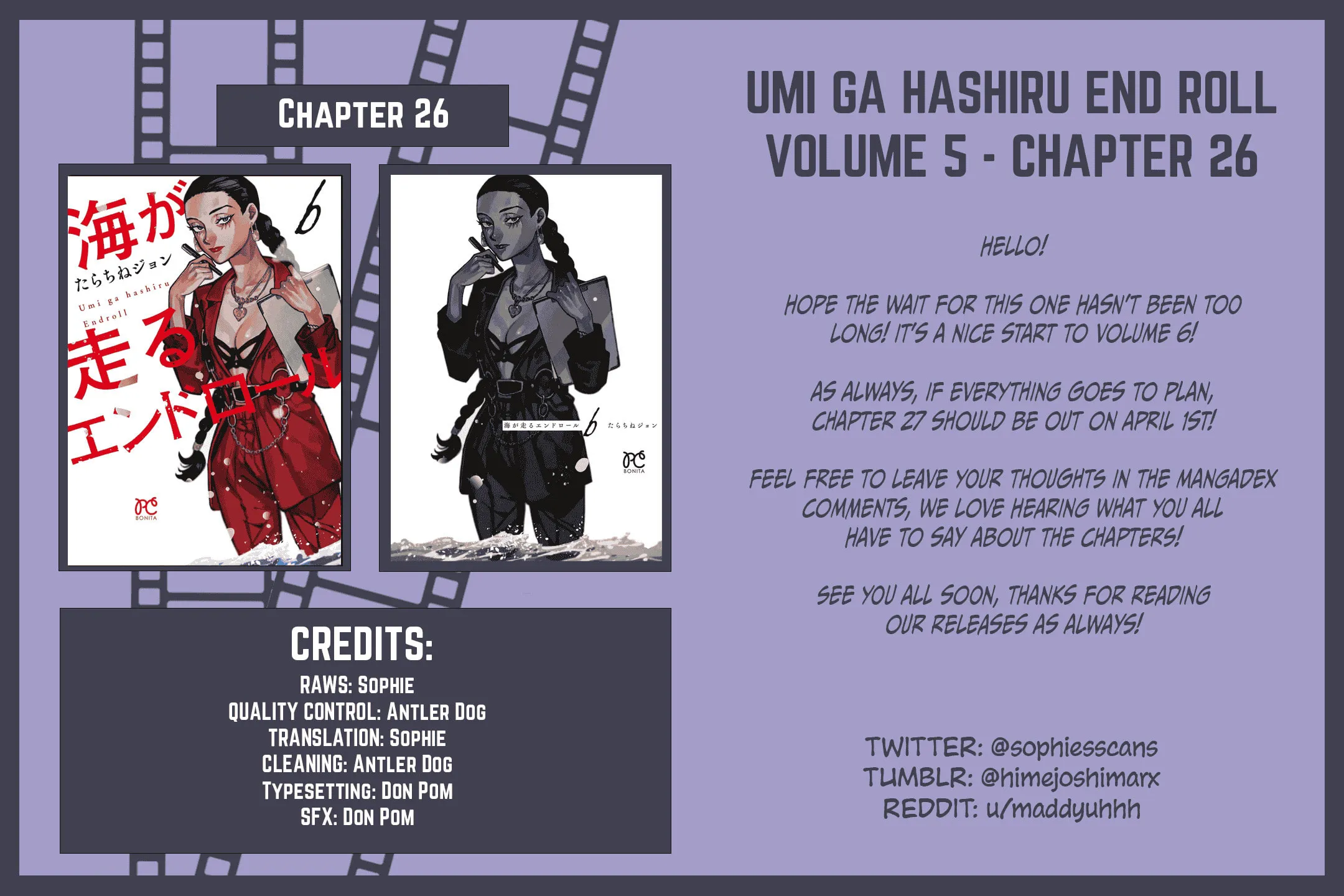 Umi ga Hashiru End Roll Chapter 26 page 61 - 