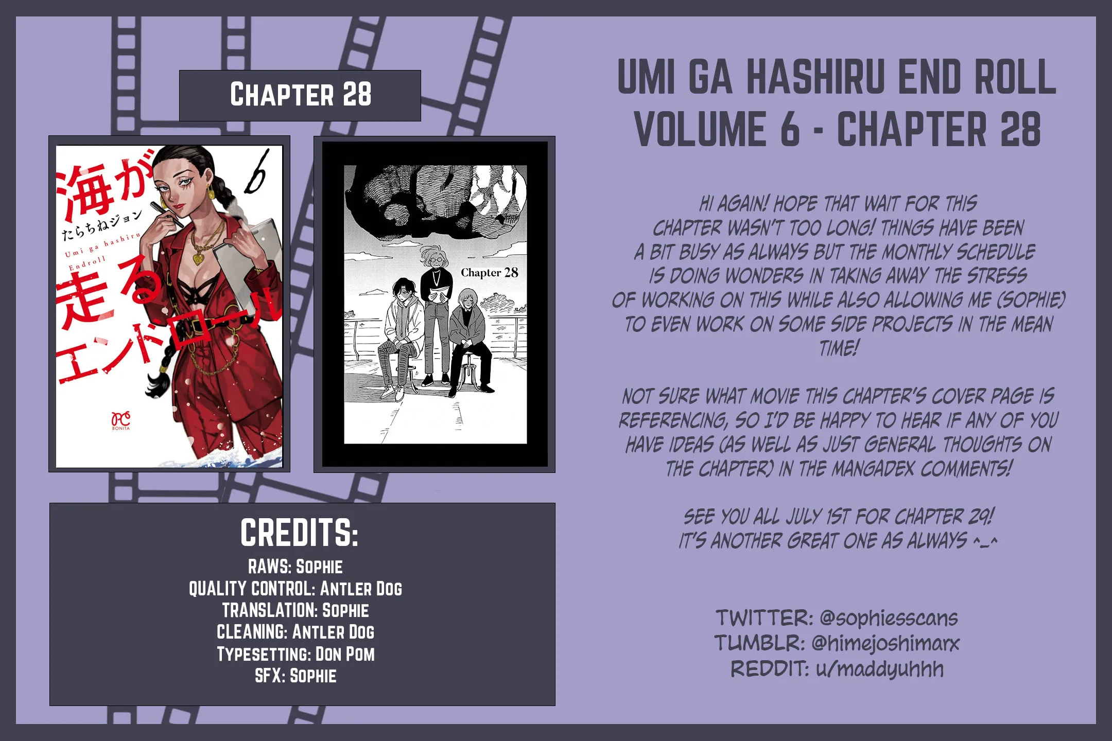 Umi ga Hashiru End Roll Chapter 28 page 57 - 