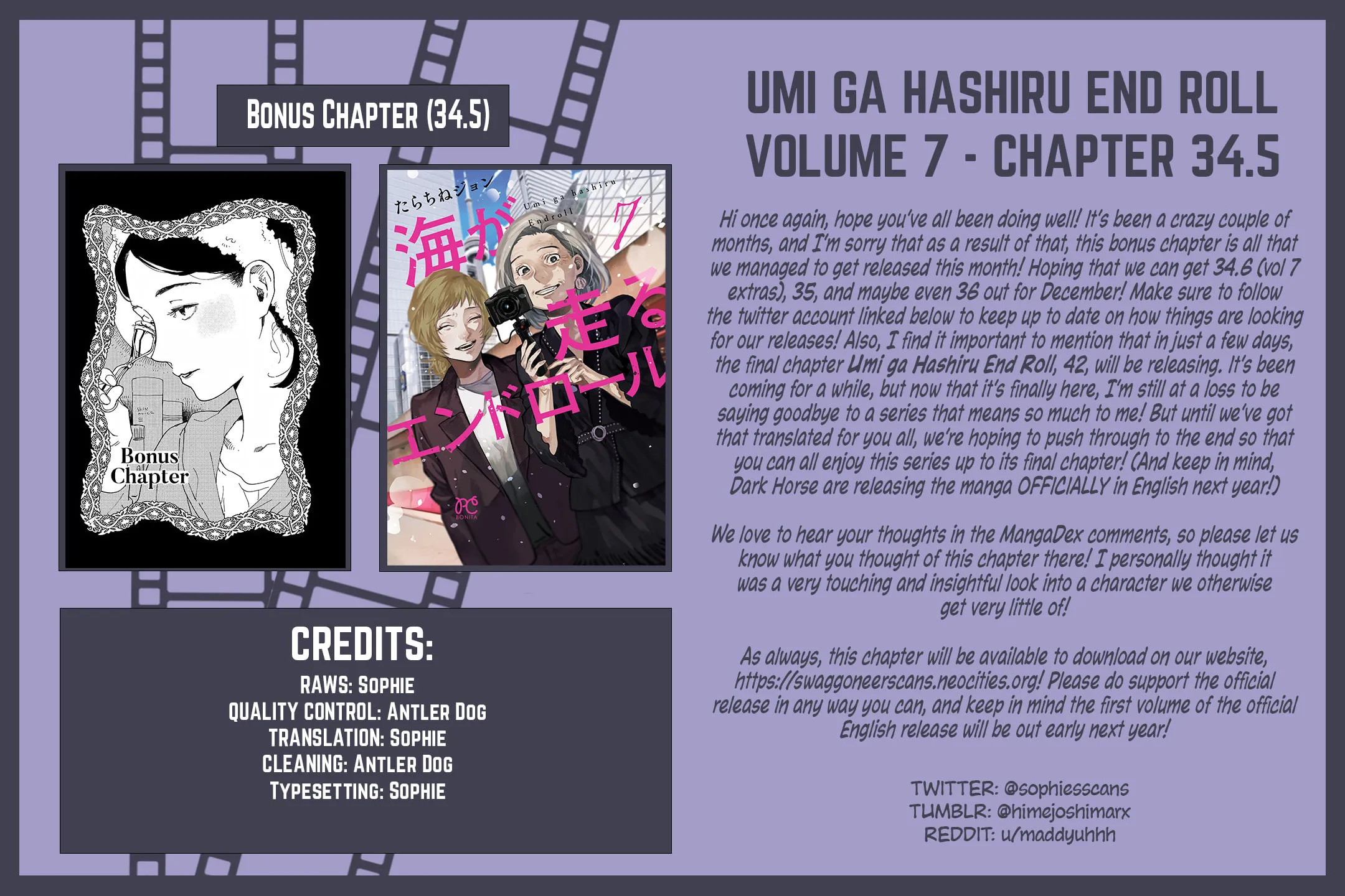 Umi ga Hashiru End Roll Chapter 34.5 page 45 - 