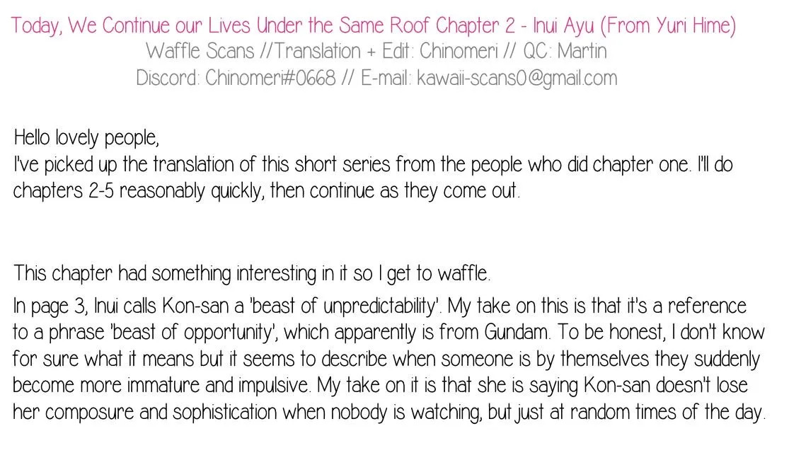Under One Roof Today Chapter 2 page 4 - 