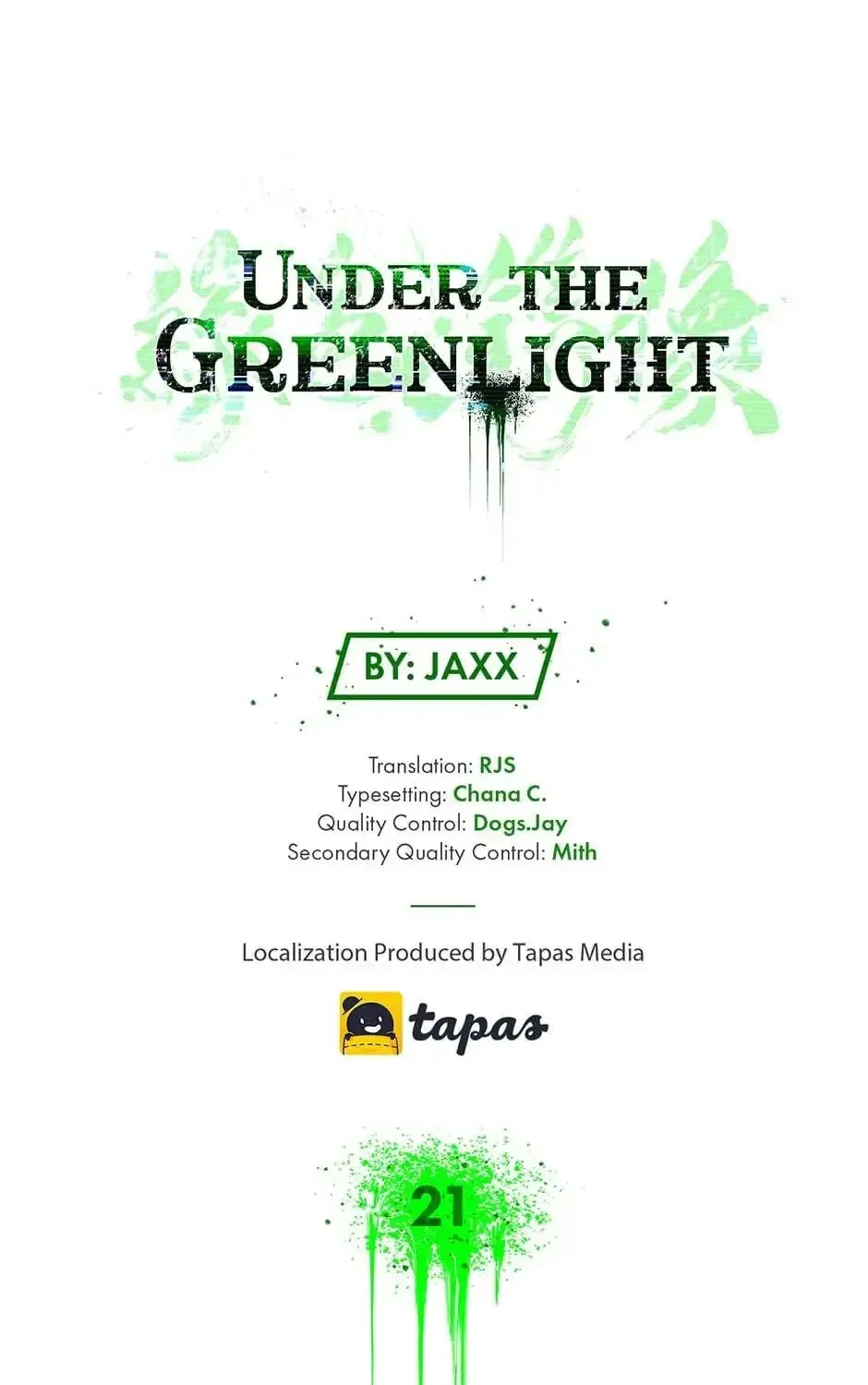 Under the Greenlight Chapter 21 page 105 - 