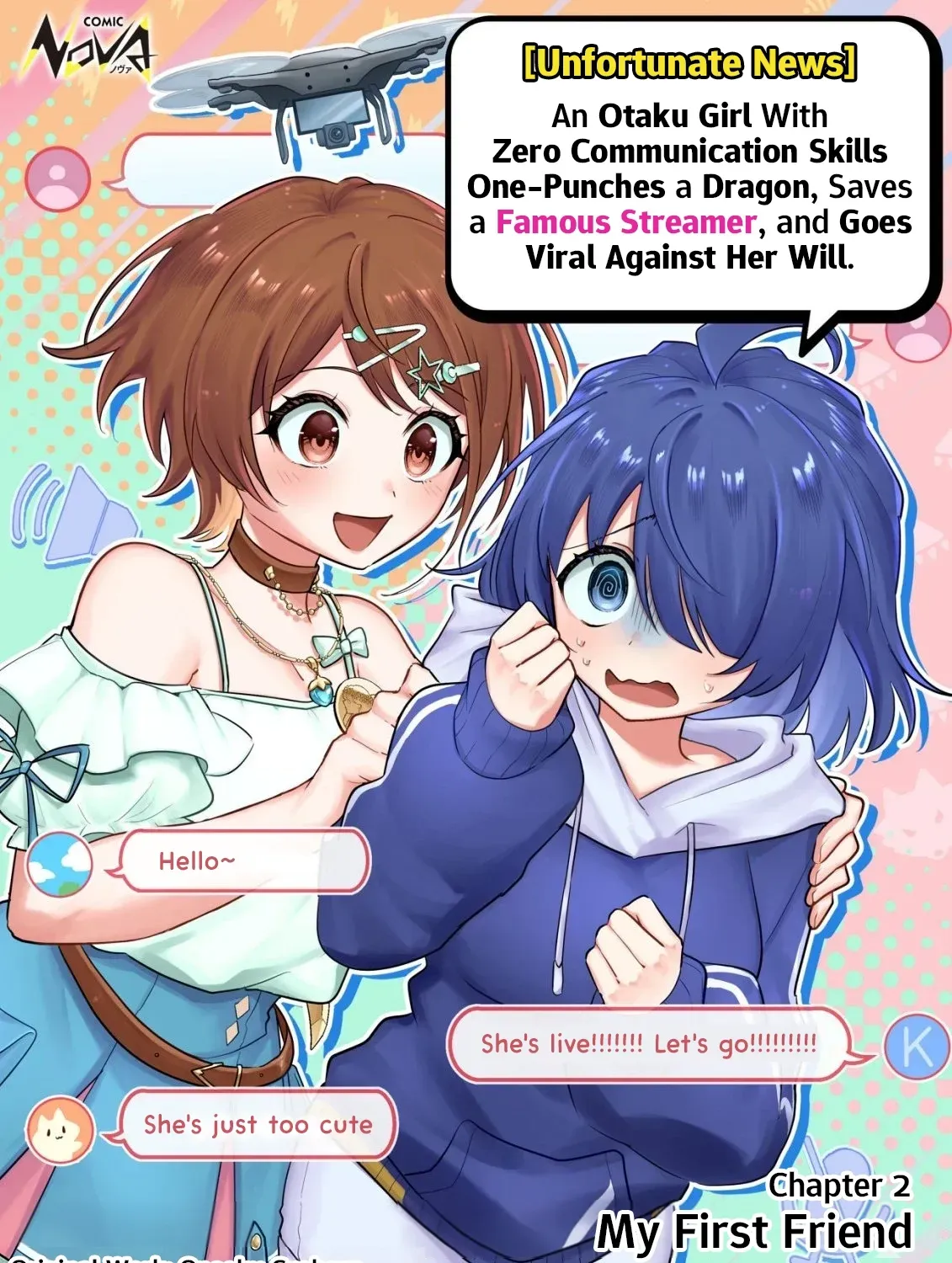 [Unfortunate News] An Otaku Girl With Zero Communication Skill One-Punches a Dragon, Saves a Famous Streamer, and Goes Viral Against Her Will Chapter 2 page 1 - 