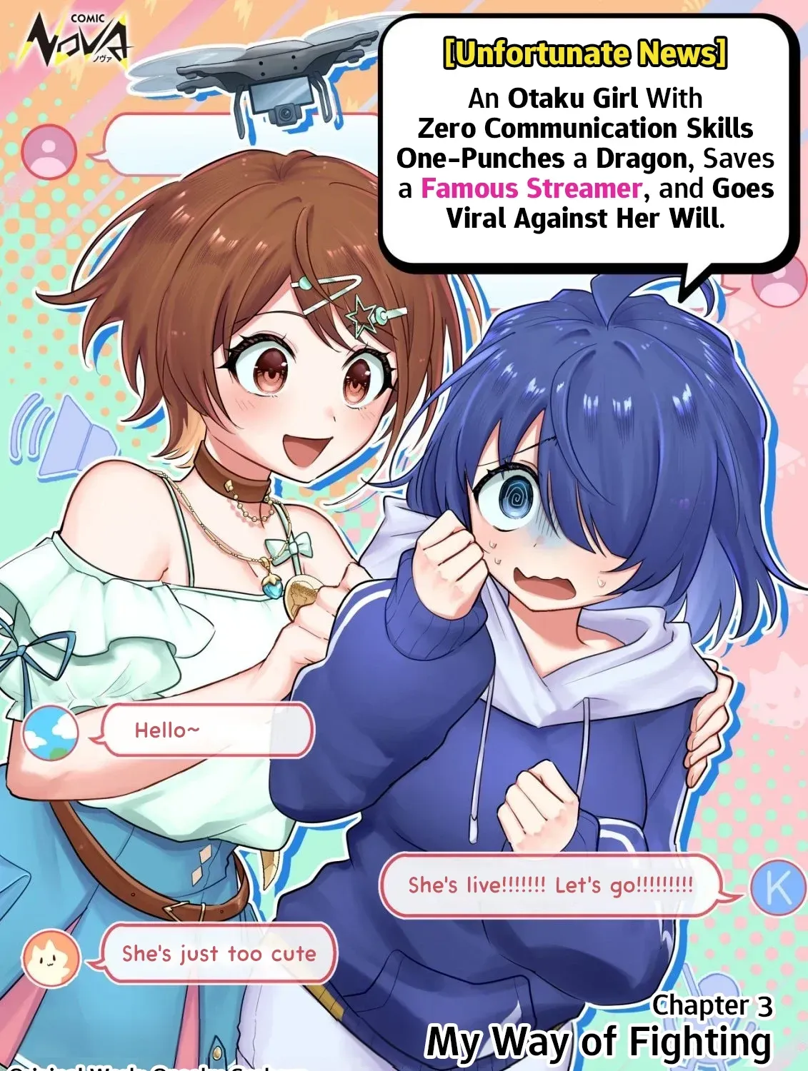 [Unfortunate News] An Otaku Girl With Zero Communication Skill One-Punches a Dragon, Saves a Famous Streamer, and Goes Viral Against Her Will Chapter 3 page 1 - 