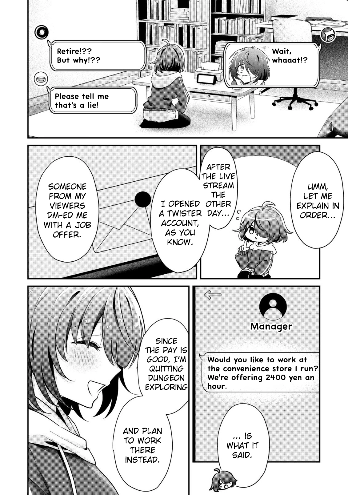 [Unfortunate News] An Otaku Girl With Zero Communication Skill One-Punches a Dragon, Saves a Famous Streamer, and Goes Viral Against Her Will Chapter 7 page 5 - 