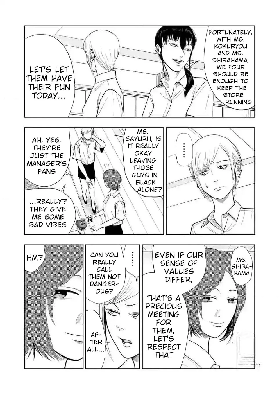 Ura Baito: Toubou Kinshi Chapter 135 page 11 - 