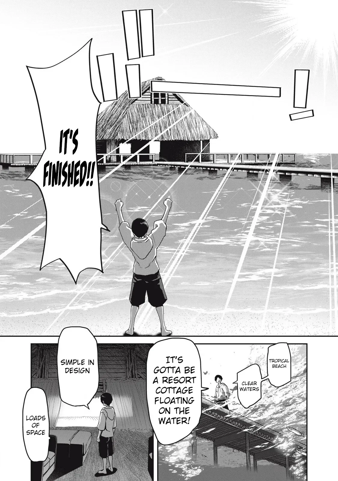 Using crafting skills to completely transform a deserted island in another world! ...Or so I thought, but there are native inhabitants who seem to be after my seed. Chapter 1 page 23 - 