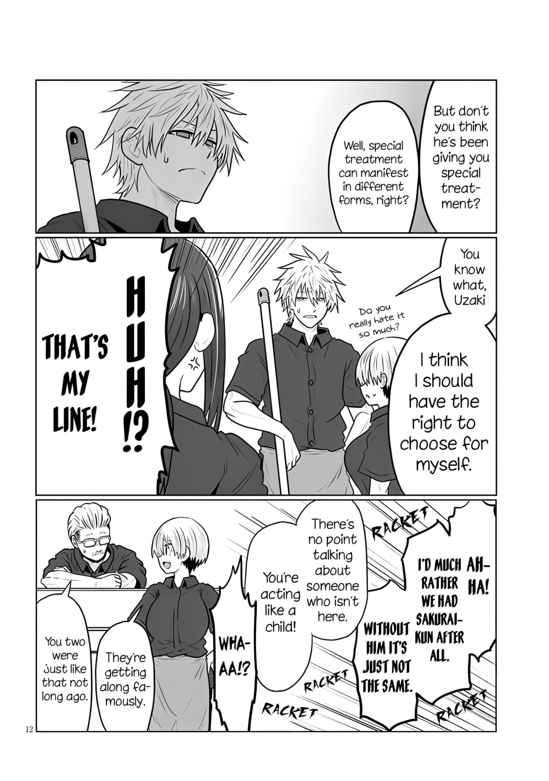 Uzaki-chan Wants to Hang Out! Chapter 130 page 12 - 