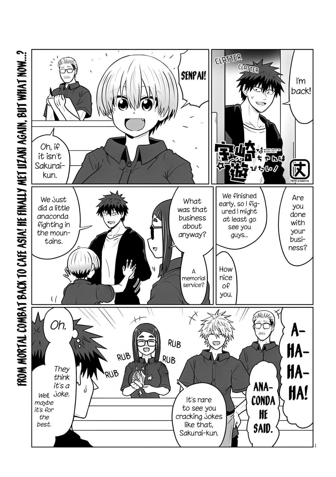 Uzaki-chan Wants to Hang Out! Chapter 133 page 1 - 