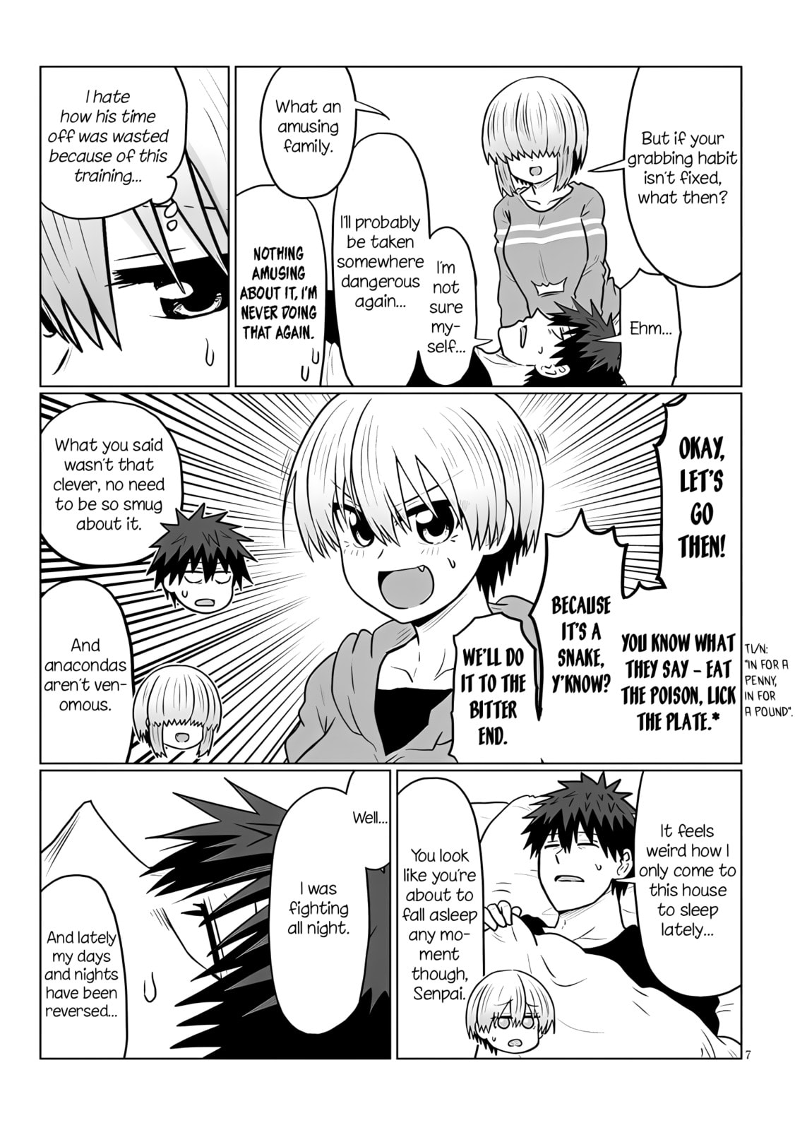 Uzaki-chan Wants to Hang Out! Chapter 133 page 7 - 