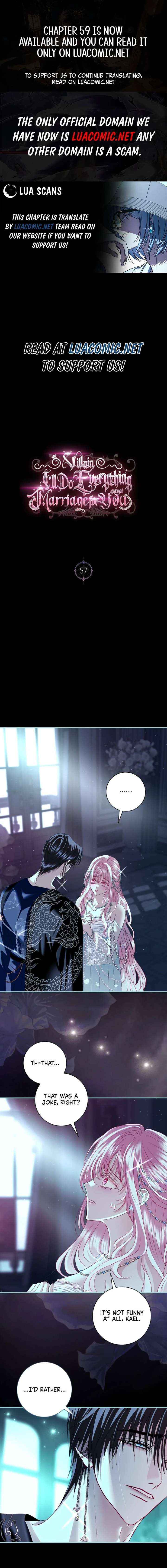 Villain, I’ll Do Everything Except Marriage for You! Chapter 57 page 1 - 