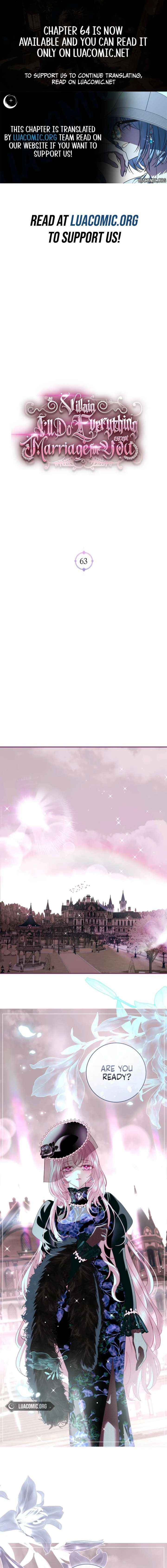 Villain, I’ll Do Everything Except Marriage for You! Chapter 63 page 1 - 