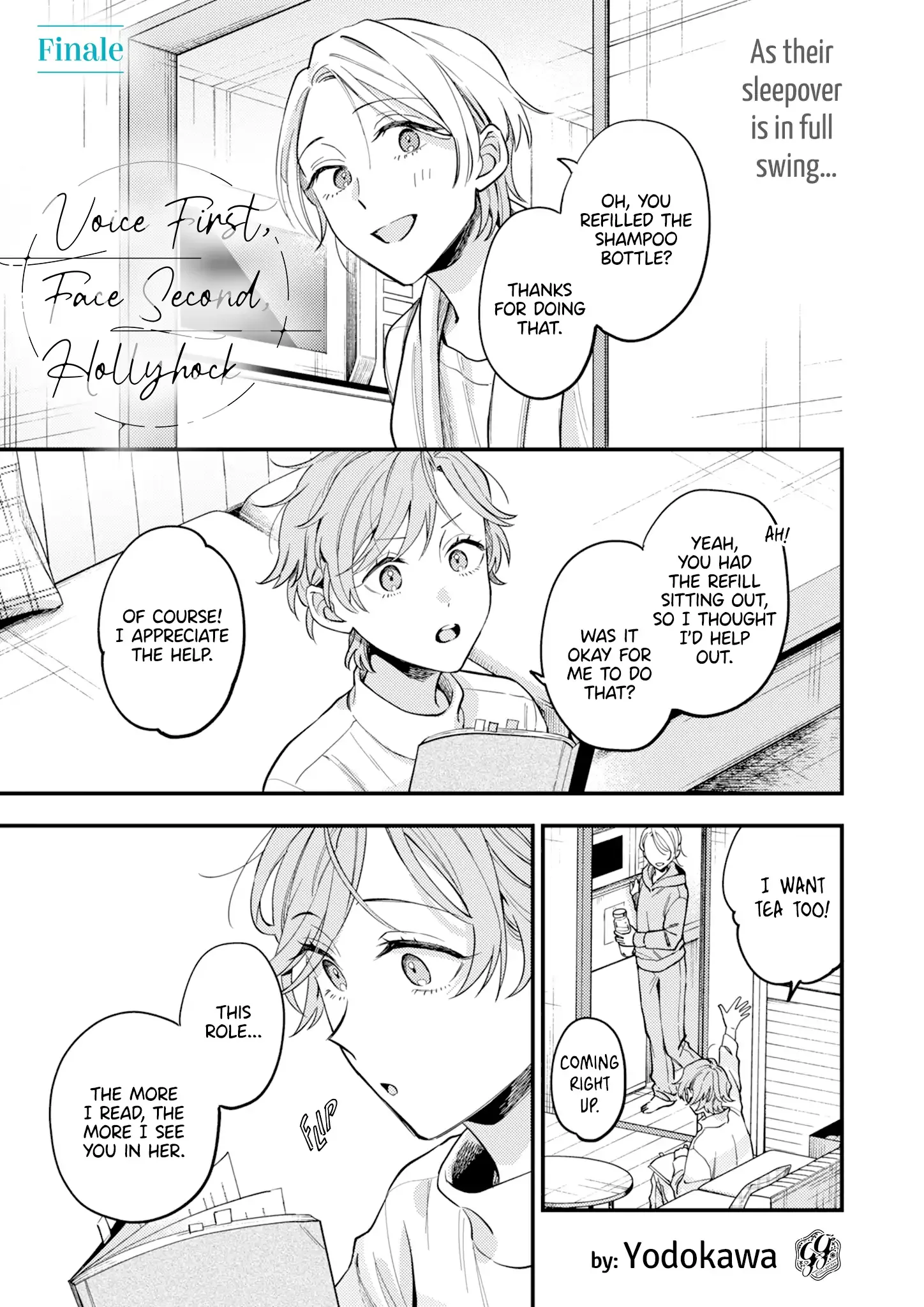 Voice First, Face Second, Hollyhock Chapter 7 page 1 - 