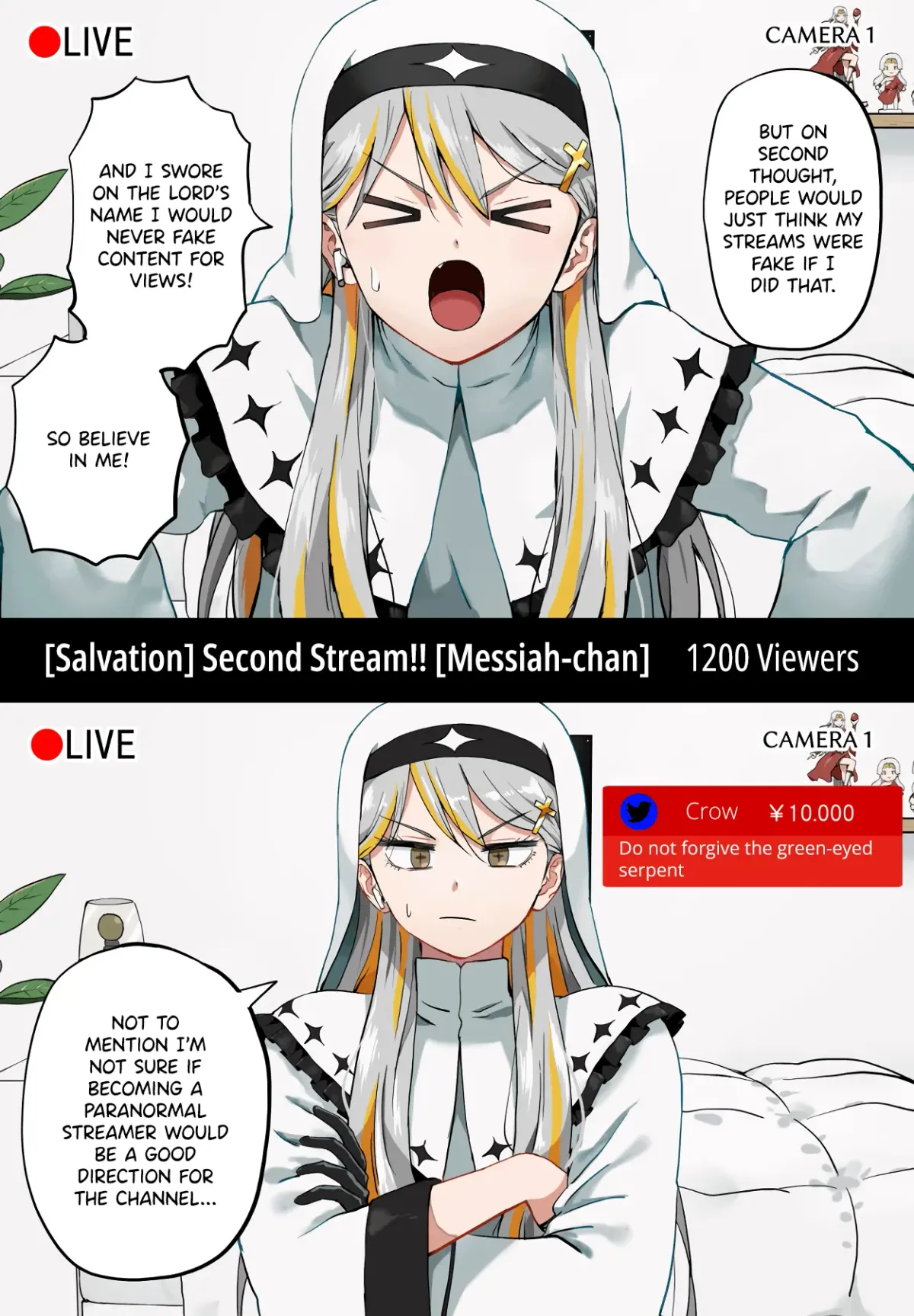 Vtuber Savior ✟ Messiah-chan Chapter 11 page 1 - 