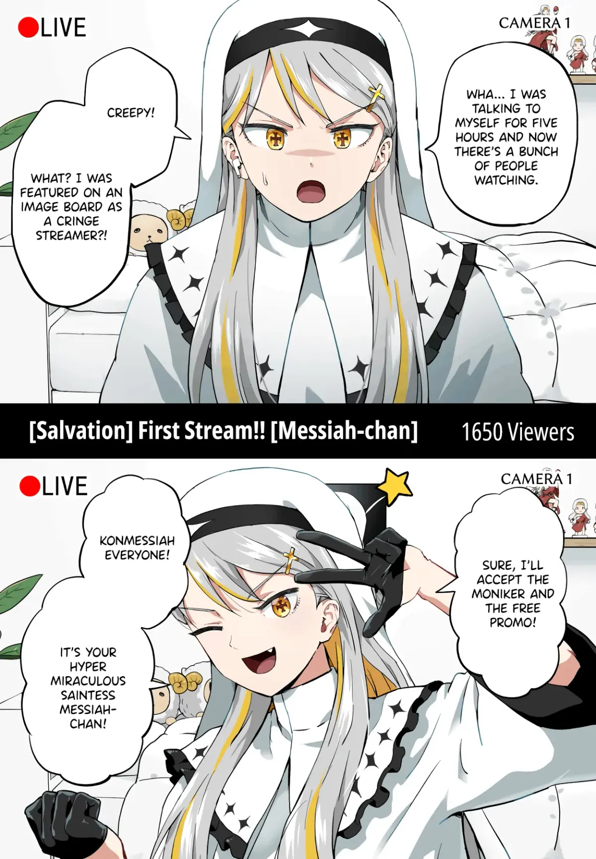 Vtuber Savior ✟ Messiah-chan Chapter 2 page 1 - 