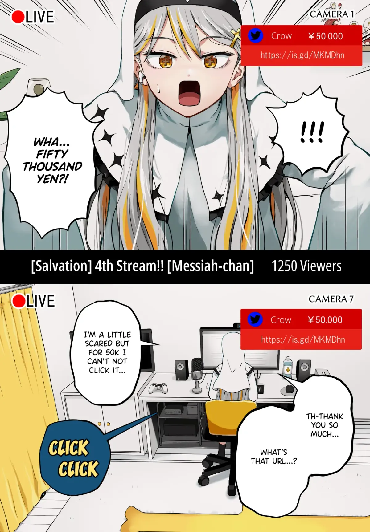 Vtuber Savior ✟ Messiah-chan Chapter 22 page 1 - 