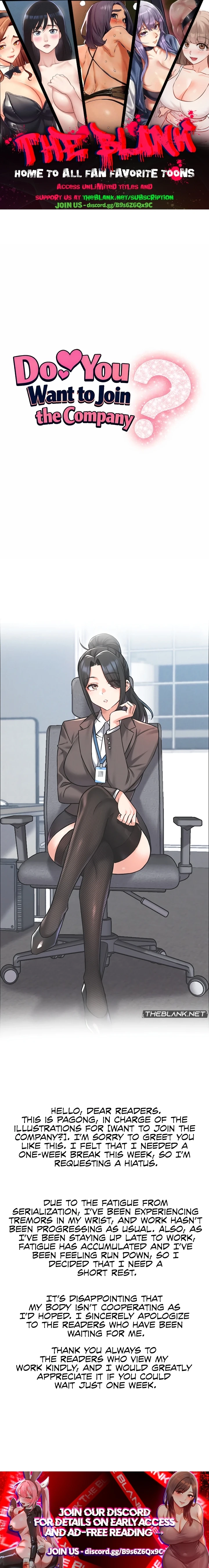 Wanna Join the Company? Chapter 31.5 page 1 - 