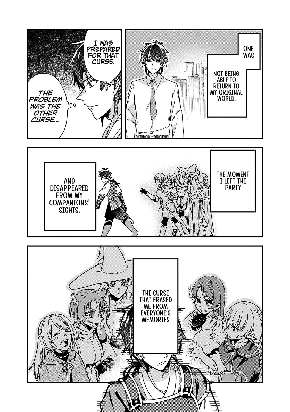 Wasurerareshi no Eiyuutan - Seiyuujo Party ni Yasashiki Tsuihou wo Sareta Otoko wa, Kioku ni Nokorazutomo Kanojo-tachi wo Sukuu Chapter 2.2 page 3 - 