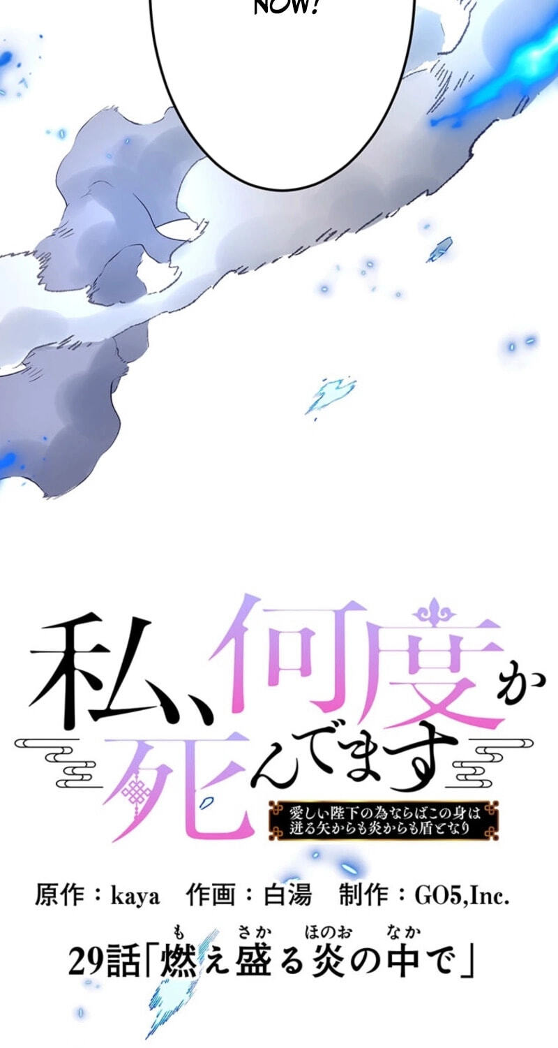 Watashi, Nando ka Shindemasu ~Itoshii Heika no Tame Naraba Konomi wa Hotoshibareru Ya Kara mo Honoo Kara mo Tate to Nari~ Chapter 29 page 9 - 