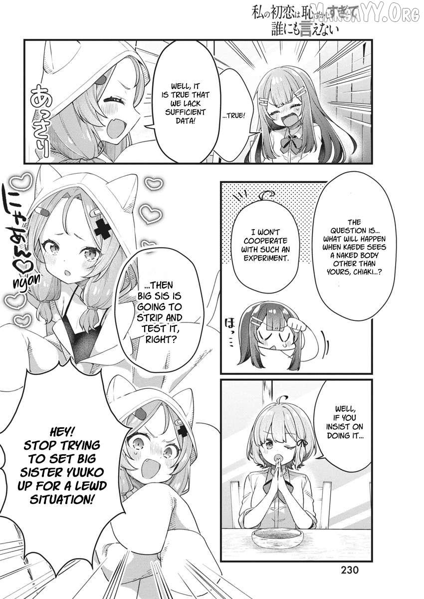 Watashi no Hatsukoi wa Hazukashisugite Darenimo Ienai Chapter 14 page 10 - 
