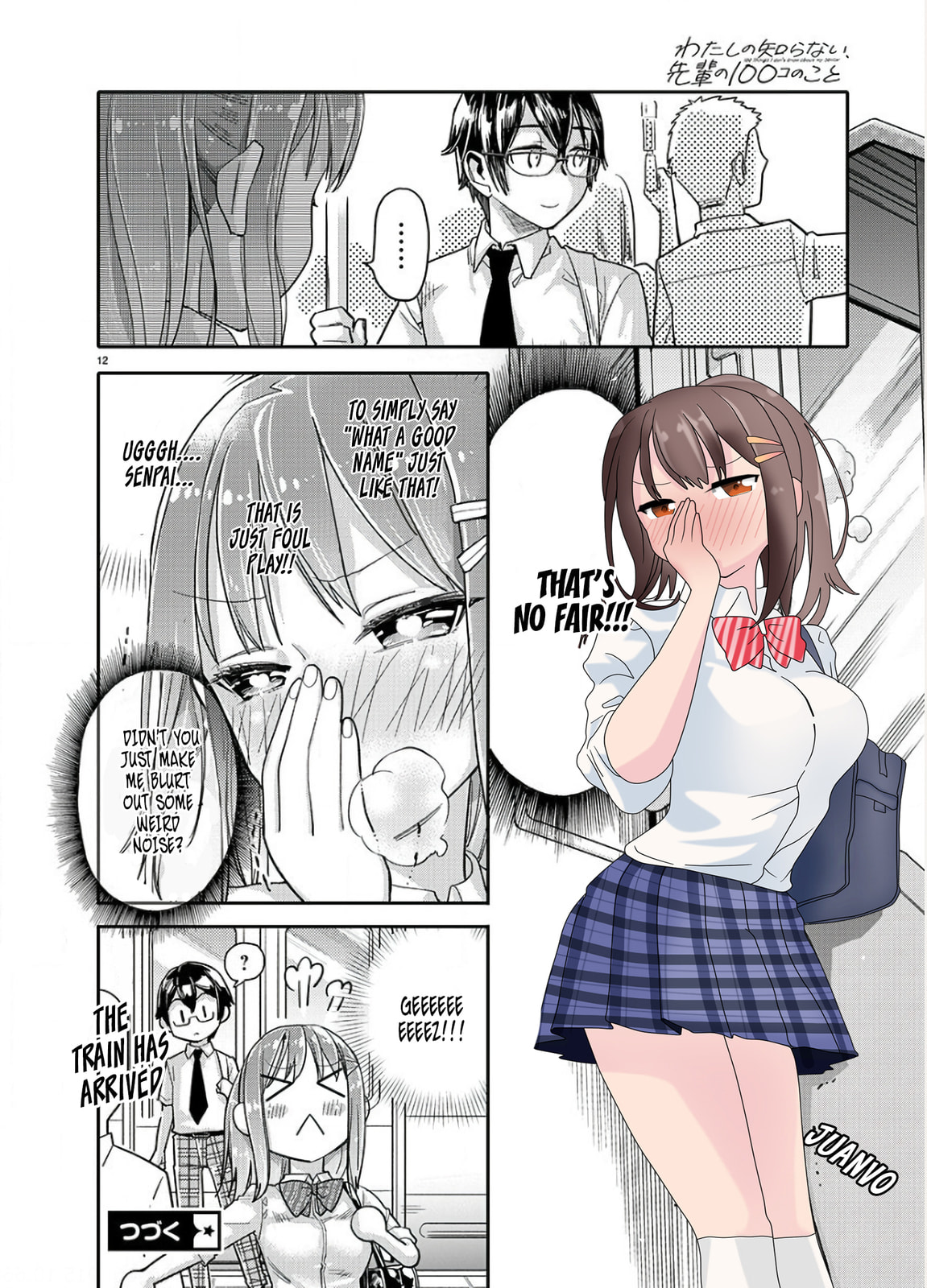 Watashi no Shiranai, Senpai no 100-ko no Koto Chapter 4 page 12 - 